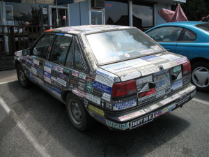 Bumper-sticker-car